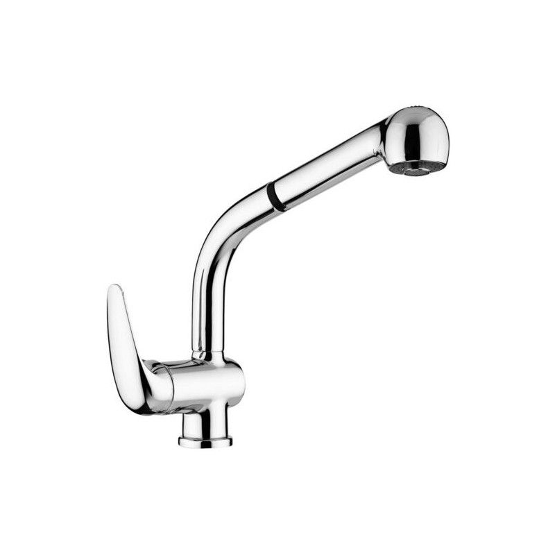 Duemila Mélangeur d'évier monotrou avec canon pivotant Cromo -  Paffoni DU 185CR RUBINETTERIA PAFFONI - 1