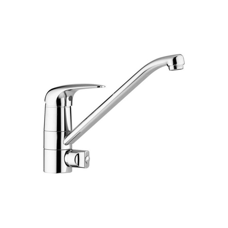 Duemila Einloch-Spülenmischer mit schwenkbarem Auslauf  Cromo -  Paffoni DU 184CR RUBINETTERIA PAFFONI - 1