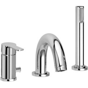 Red Deck mounted Mixer with diverter  -  Paffoni RED 040LCR RUBINETTERIA PAFFONI - 1