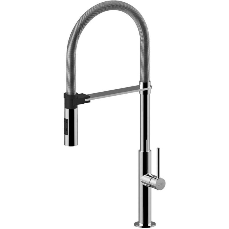 Chef Mélangeur d'évier monotrou avec canon pivotant Cromo -  Paffoni CH 179CR RUBINETTERIA PAFFONI - 1