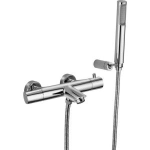 Light Thermostatic Bath Shower Mixer with diverter  Cromo -  Paffoni LIQ 023CR RUBINETTERIA PAFFONI - 1