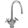 Quattro One hole Sink Mxer with swivelling spout  Cromo -  Paffoni QTV 180CR RUBINETTERIA PAFFONI - 1