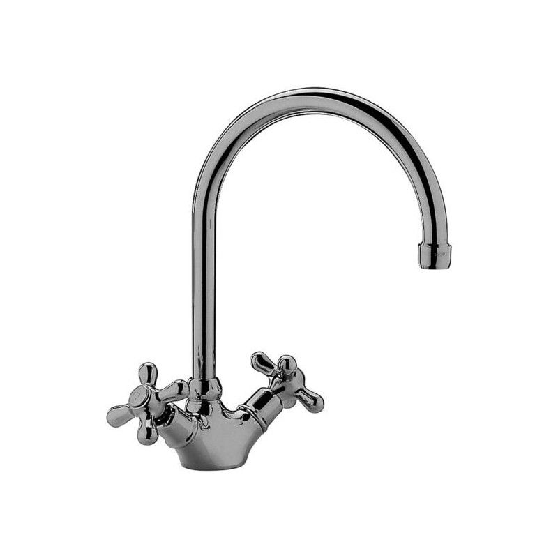 Iris - Viola One hole sink Mixer with swivelling spout Cromo -  Paffoni IRV 180CR RUBINETTERIA PAFFONI - 1