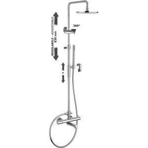 Colonnes de douche réglables BIRILLO Cromo -  Paffoni ZCOL 721LIQ RUBINETTERIA PAFFONI - 1