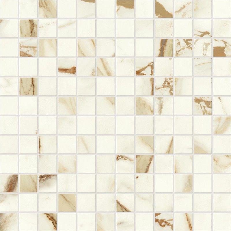 Marvel Shine Calacatta Imperiale  30x30 Mosaique  Poli  - A426 Atlas Concorde CERAMICHE ATLAS CONCORDE - 1