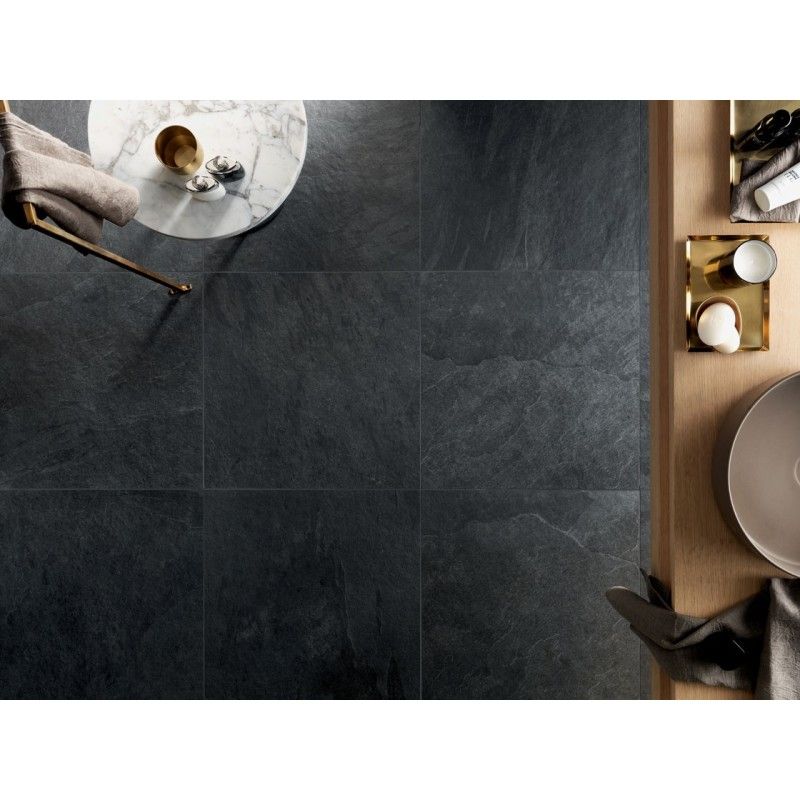 WATERFALL DARK FLOW 20mm L2 GRIP REKTIFIZIERT 90X90  - Lea Ceramiche LG9K200 LEA CERAMICHE - 1