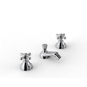 800 Bidet Bidet Dreilochbatterie - L84 x H35 mm - Rubinetteria Zazzeri 2000 0203 A00  - 1