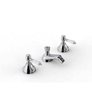 803 Bidet Bidet Dreilochbatterie - L84 x H35 mm - Rubinetteria Zazzeri 2003 0203 A00  - 1