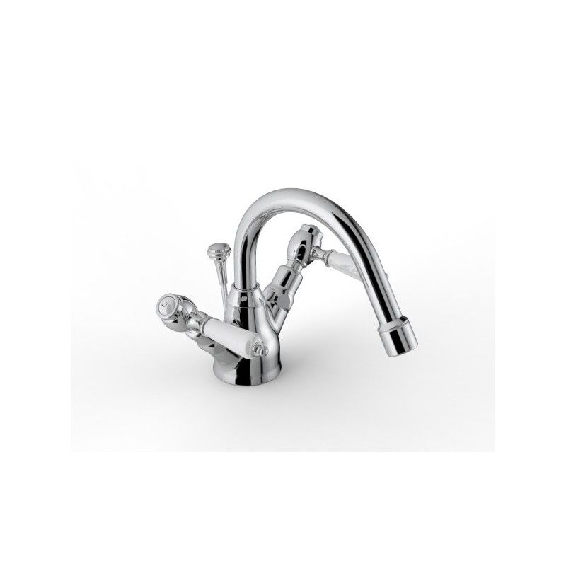 803 Single hole Bidet set revolving spout - L152 x H76 mm - Rubinetteria Zazzeri 2003 3201 A00  - 1