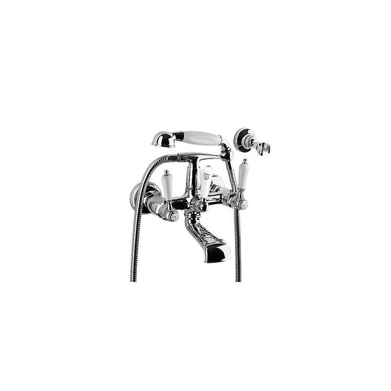 803 Mitiguer bain douche mural avec fixation douchette murale - Rubinetteria Zazzeri 2003 0401 A00  - 1