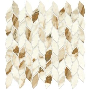 MARVEL SHINE Marvel Calacatta Imperiale Mosaique  Twist 30,5x30,5 Silk - Atlas Concorde A4WR CERAMICHE ATLAS CONCORDE - 1