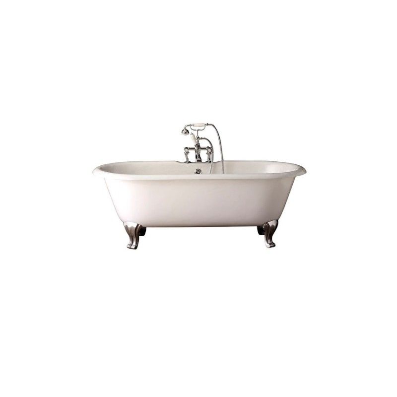 Draycott Vasca in ghisa verniciata 170LxH60xD79 con piede Decò DEVON&DEVON - 1