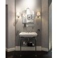 Etoile Console for Basin Etoile with glass Shelf L78xH85,8xD53 with legs finish in Chrome DEVON&DEVON - 1