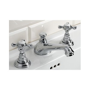 Austin Robinetterie pour Lavabo 3 trous avec tirette - Chrome DEVON&DEVON - 1