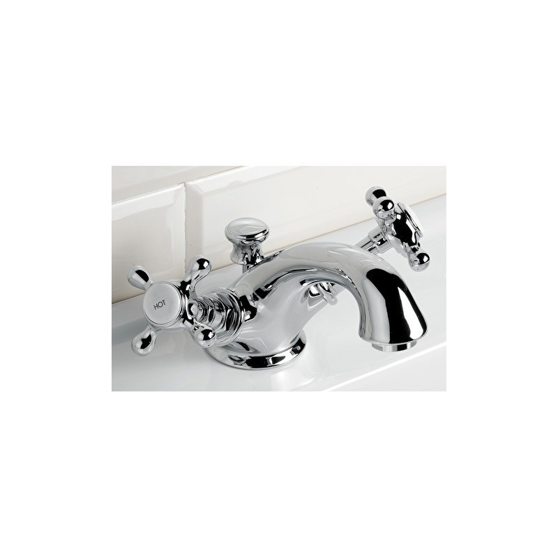 Austin Robinetterie pour Lavabo Monotrou avec tirette - Chrome DEVON&DEVON - 1