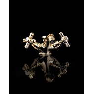 City 1 Hole Bidet Set with Pop Up waste - Light Gold DEVON&DEVON - 1