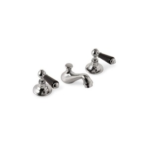 Black Dandy Dreiloch Bidetsatz mit Zugknopfgarnitur - Chrom DEVON&DEVON - 1