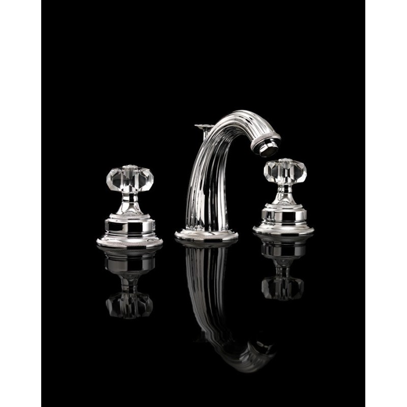 King Excelsior Robinetterie pour Lavabo 3 trous avec tirette - Chrome DEVON&DEVON - 1