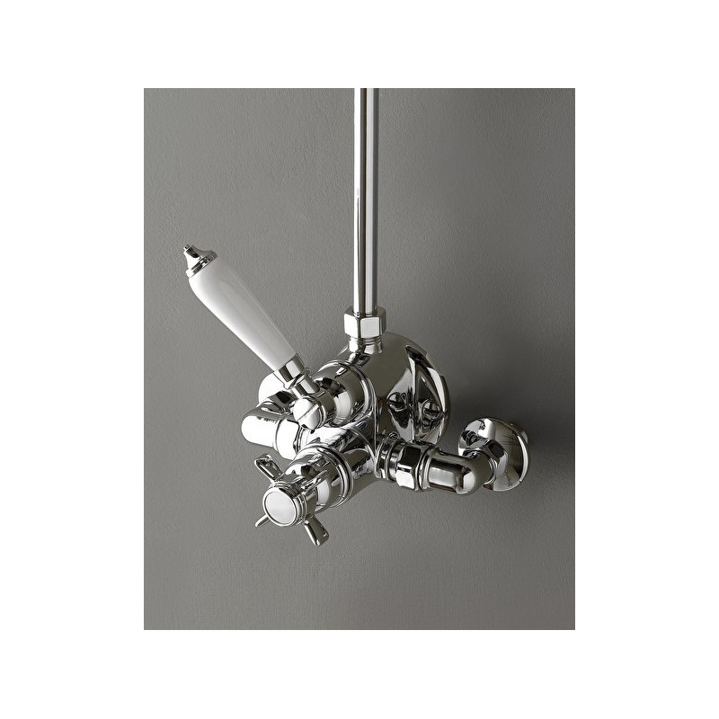 Shower Mixers Groupe Douche Mitiguer Thermostatique Externe - Chrome DEVON&DEVON - 1