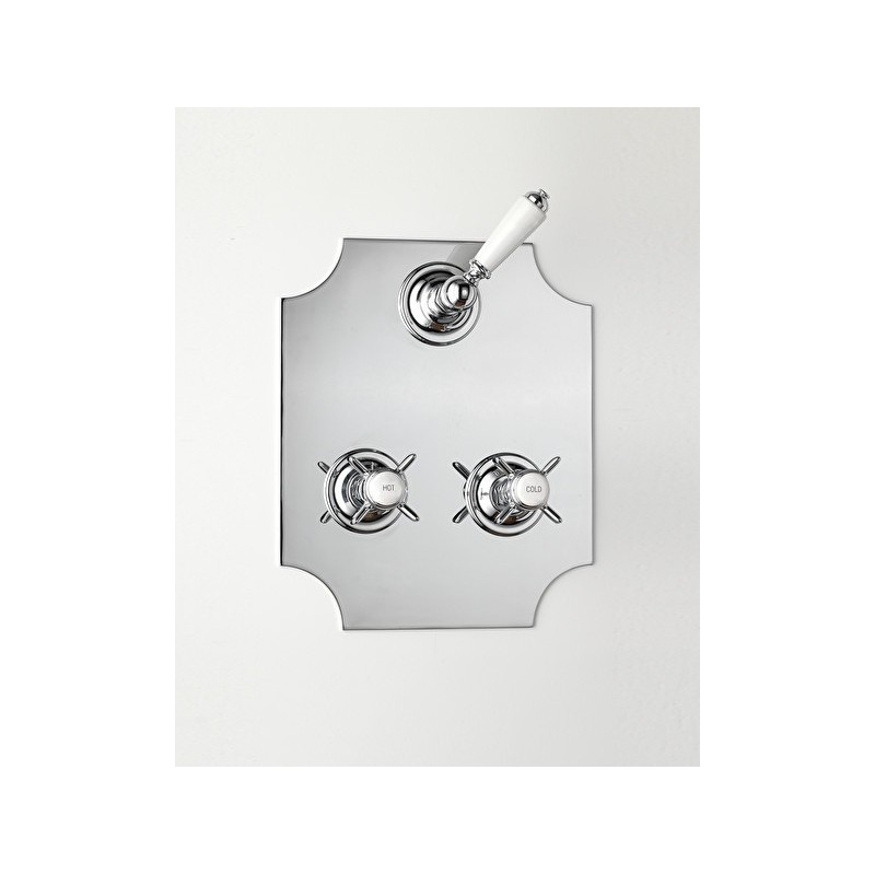 Shower Mixers Melangeur pour Douche avec 3 Robinet D'Arret  encastre pour Coventry - Chrome DEVON&DEVON - 1