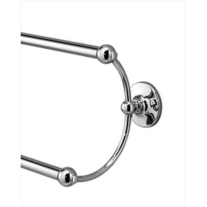 Cavendish Asta porta asciugamani doppio L55,5xH17xD14,2 con finitura Cromo DEVON&DEVON - 1