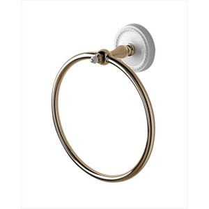 Dorothy Anello porta asciugamano L21,5xH24,7xD10 con finitura Oro Chiaro DEVON&DEVON - 1