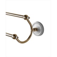 Dorothy Tringle porte serviettes Double L60xH13,4xD16,5 avec Finitions en Or clair DEVON&DEVON - 1