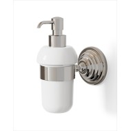 Gemstone Dispenser Porte Savon L7,6xH17,2xD14,1 avec Finitions Nickel Poli DEVON&DEVON - 1