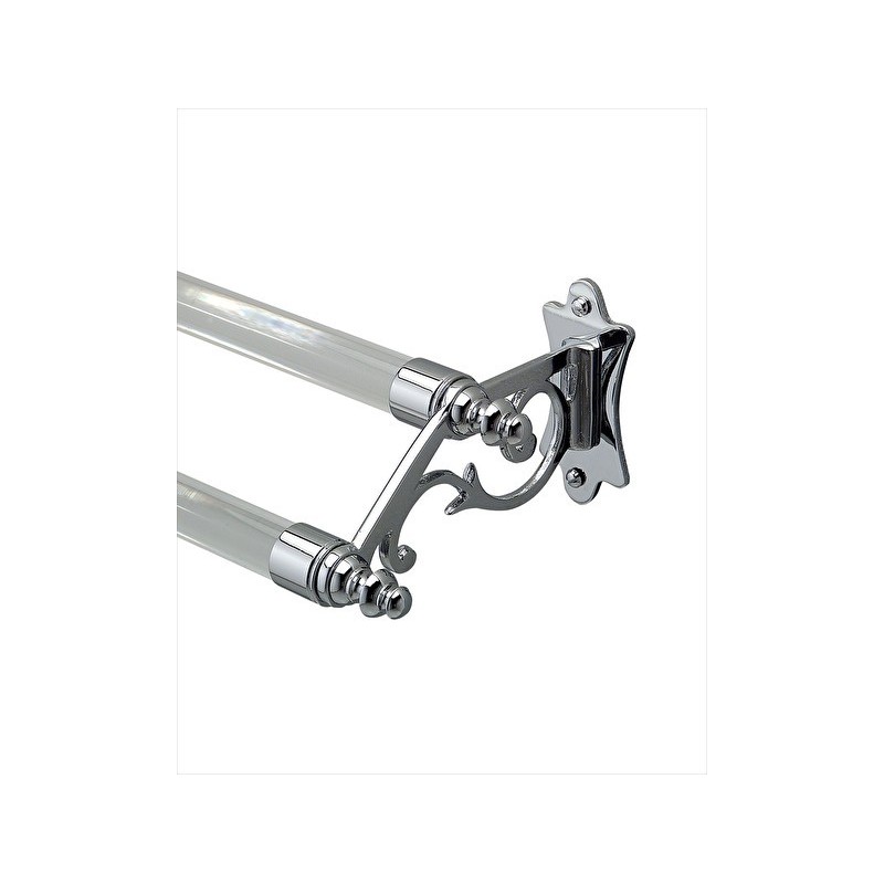 Mayfair Asta porta asciugamano doppio L55,5xH8,2xD13 con finitura Cromo DEVON&DEVON - 1