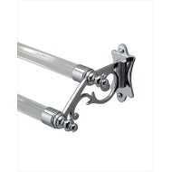 Mayfair Asta porta asciugamano doppio L55,5xH8,2xD13 con finitura Cromo DEVON&DEVON - 1