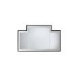 Frame Mirrors Vogue 1 Black glossy lacquered mirror L130xH77xD2 with Warm Gray internal frame DEVON&DEVON - 1