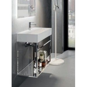 BAHIA 13  Lavabo appoggio 100X46,5 Monoforo con troppopieno Bianco  BH1000465011TA0  HATRIA