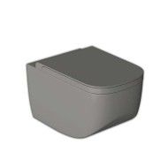 NEXT  WC AM BODEN ohne Seitenlöcher PURE FIX ANTRACITE rimless 360x560 Hatria 