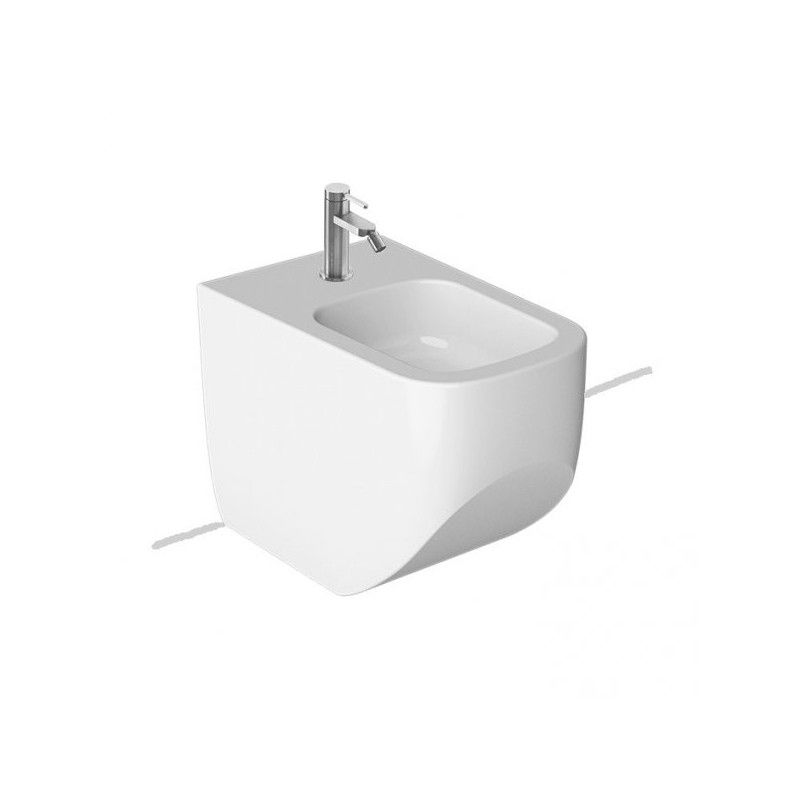 NEXT OPEN BIDET BACK TO WALL  one Hole  PURE FIX ANTRACITE 360x560 Hatria 