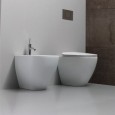 FOREVER H48 BACK TO WALL  ADJUSTABLE FLOOR STANDING BIDET 55x37x h48 cm Disegno Ceramica