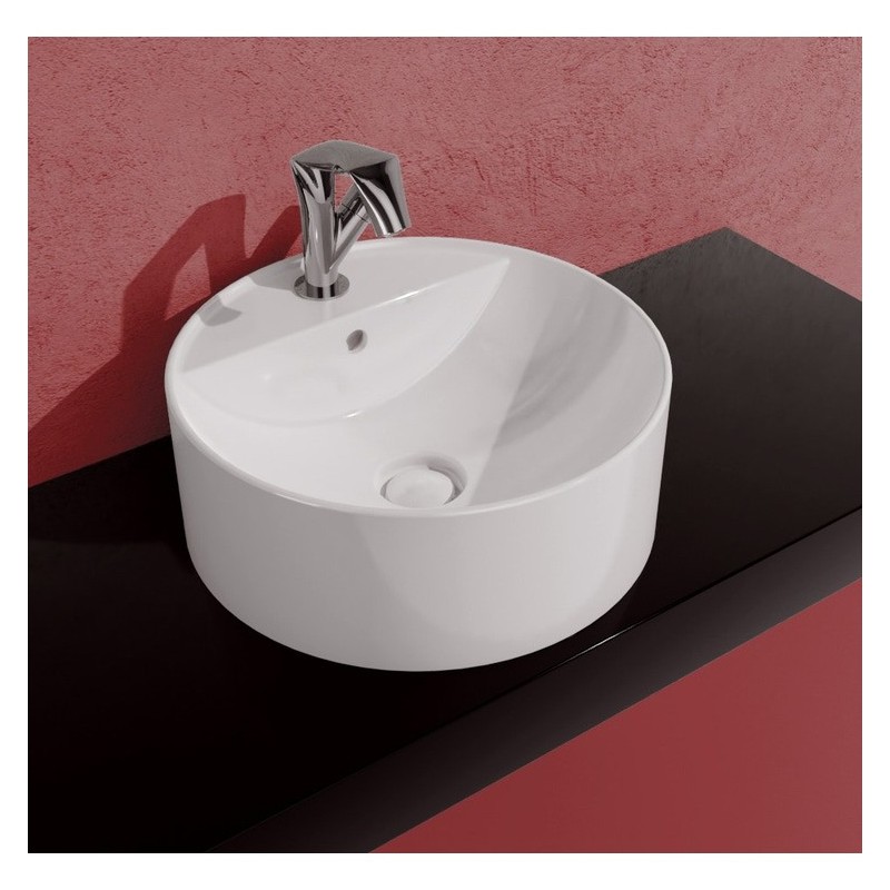 LAVABO À PLAN 42 TWIN SET SLIM BLANC MONO TROU- Ceramica Flaminia