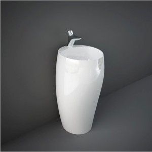 Lavabo Autoportante 50cm monoforo CLOUD  Bianco  Rak Ceramics