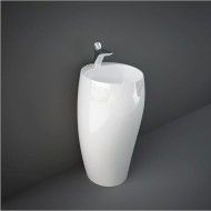 Lavabo sur pied 50cm monotrou CLOUD Blanc Rak Ceramics