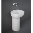 ILLUSION 54 CM White Free Standing Washbasin  WITH WASTE COVER  Rak Ceramics