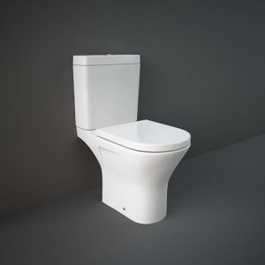 WC close-coupled  back to wall OPEN BEHIND RESORT RIMLESS 60x36x79cm  + Cassette and battery  Ceramics RAK CERAMICS - 1