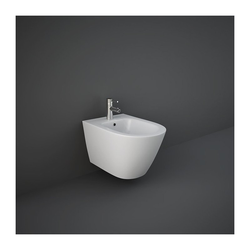 Bidet suspendu monotrou blanc mat 52x36x32 cm FEELING   Rak Ceramics