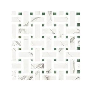 MARMOREA INTENSA BIANCO LUCE Mosaico Weave - Ceramica Fioranese M51MS2L FIORANESE CERAMICHE - 1