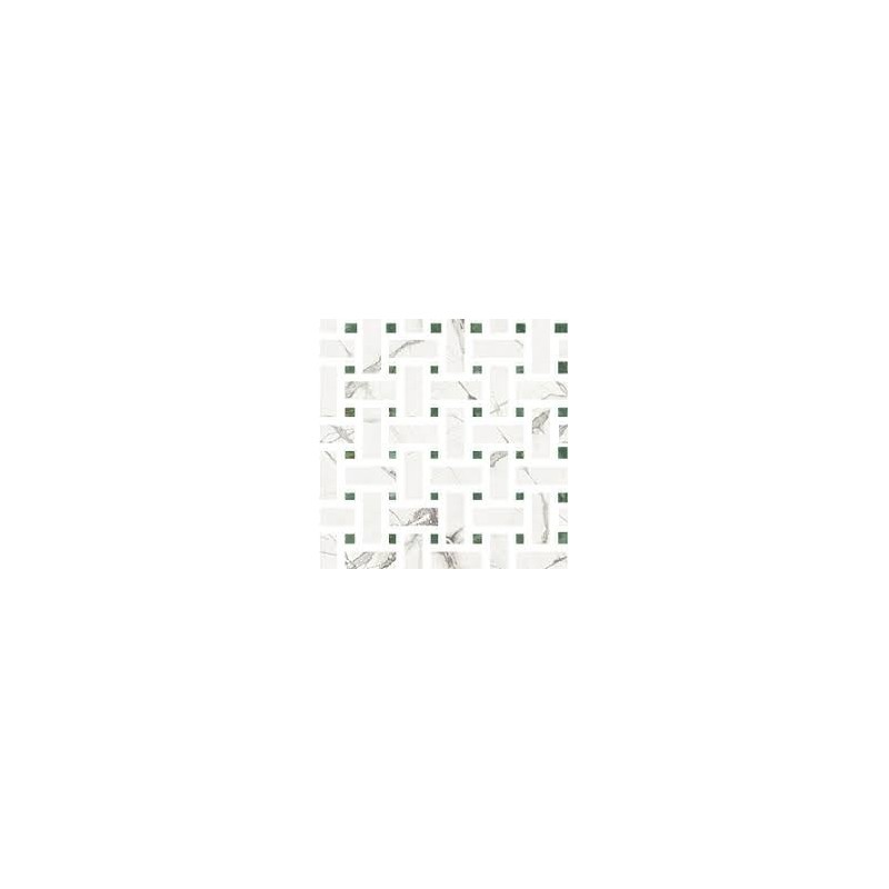 MARMOREA INTENSA BIANCO LUCE Mosaico Weave - Ceramica Fioranese M51MS2L FIORANESE CERAMICHE - 1