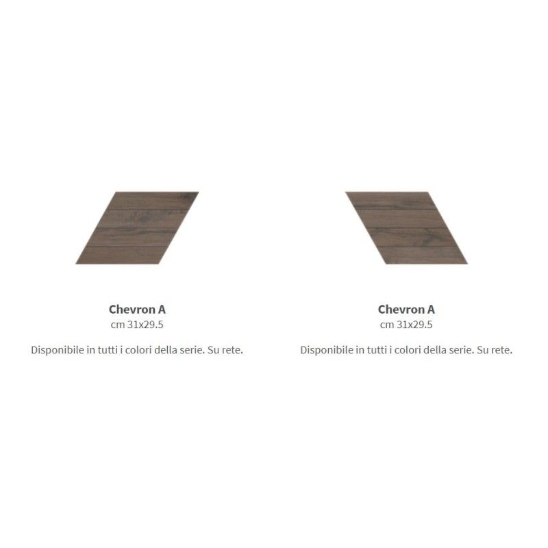 TAVOLATO CHEVRON  MARRONE CHIARO A 31x29,5 cm - CASALGRANDE PADANA 3851243
