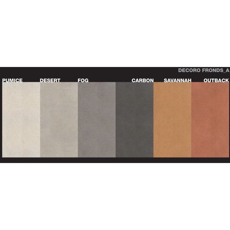 EARTHTECH/ DECORS COMFORT   FRONDS A CARBON GROUND   6MM 120X280  AJUSTEE  - Floor Gres 772725 FLORIM ARCHITECTURAL DESIGN - 1