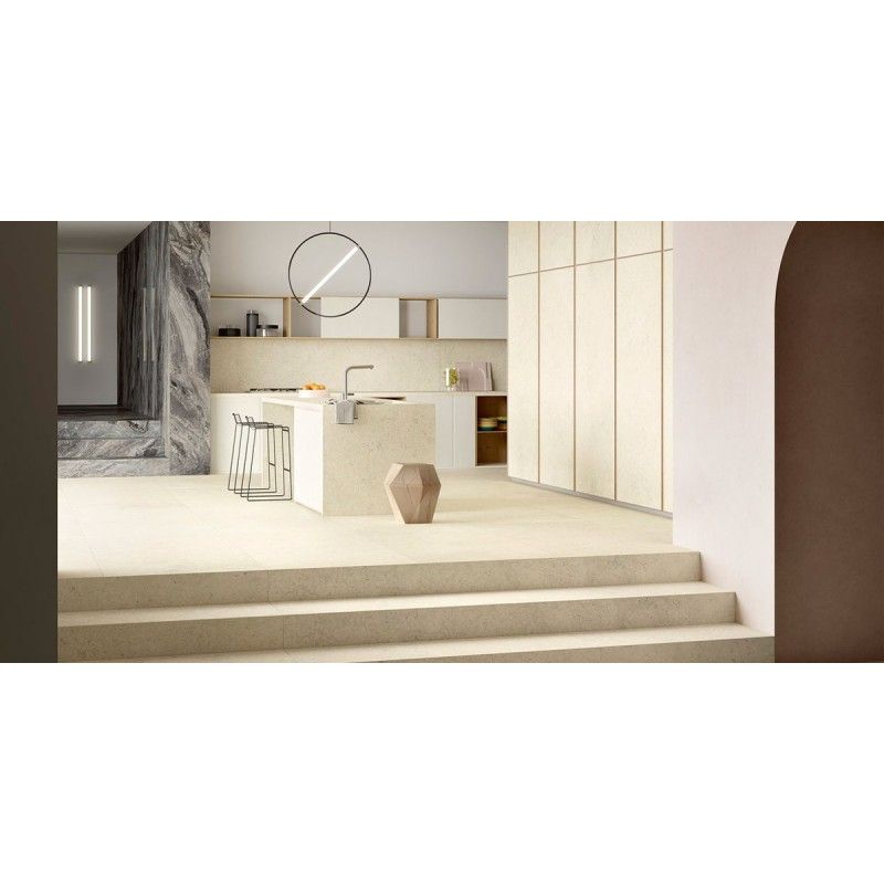 MAXIMUM PIETRE 100X100 MAXIMUM LUNA LIMESTONE 6mm STRUKTURIERT - Graniti Fiandre MPP10161010 GRANITI FIANDRE - 1