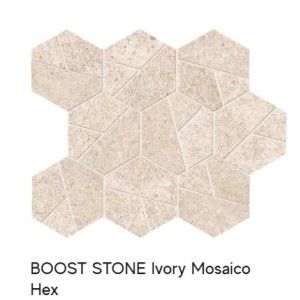 BOOST STONE Ivory Mosaique Hex 25,28,5    - Atlas Concorde A7CU CERAMICHE ATLAS CONCORDE - 1