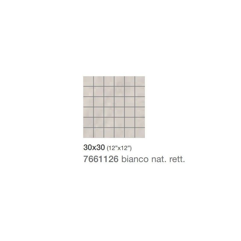 TITANO BIANCO NAT MOSAIQUE 30X30 - Saime Ceramiche  7661126 SAIME CERAMICHE - 1