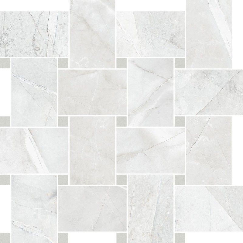 Pulpis Contrasti Grigio Levigato  con Tozz.Piombo Mosaico 30x30 - Cerdomus 72634 CERDOMUS - 1
