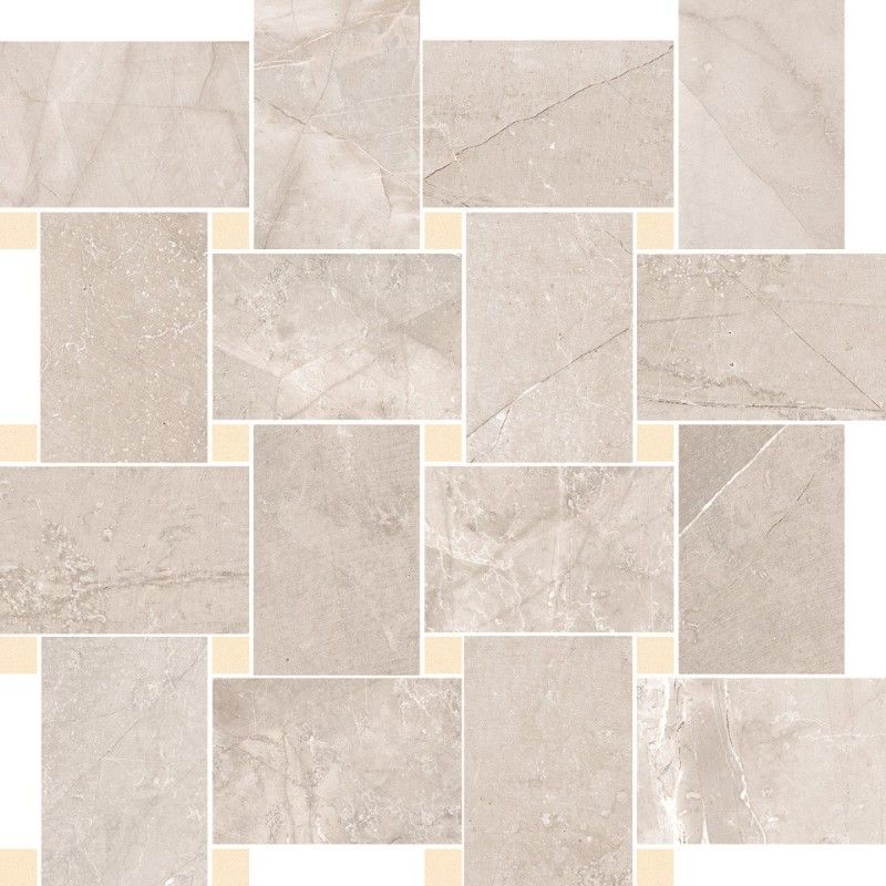 Pulpis Contrasti Tortora Levigato  con Tozz.Oro Mosaico 30x30 - Cerdomus 73733 CERDOMUS - 1